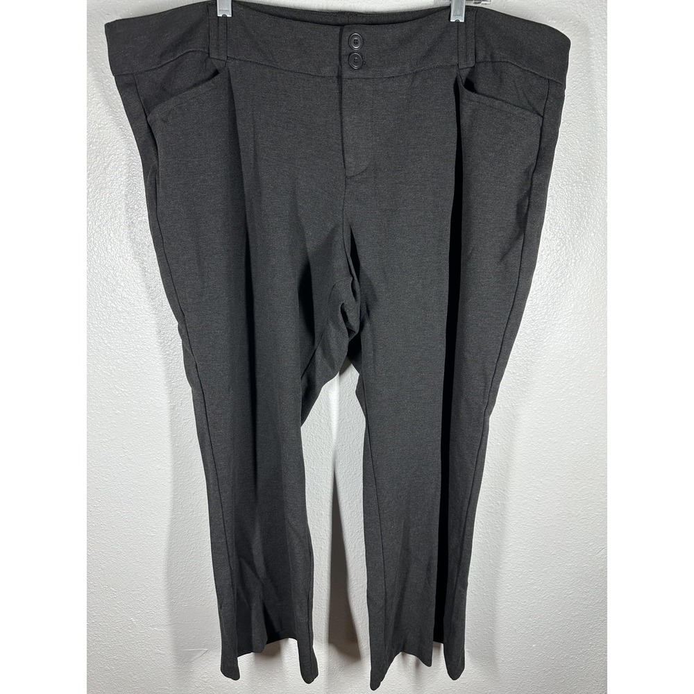 Studio By Torrid Pants Womens 28R Gray Ponte Tapered Dress Workwear Stretch